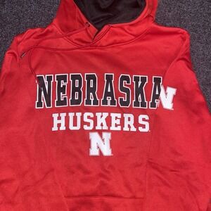 Nebraska‎ Cornhuskers Red Hoodie Sweatshirt Colosseum Mens S